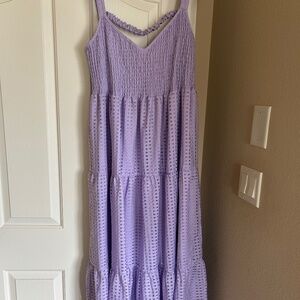 Eloquii lavender maxi dress